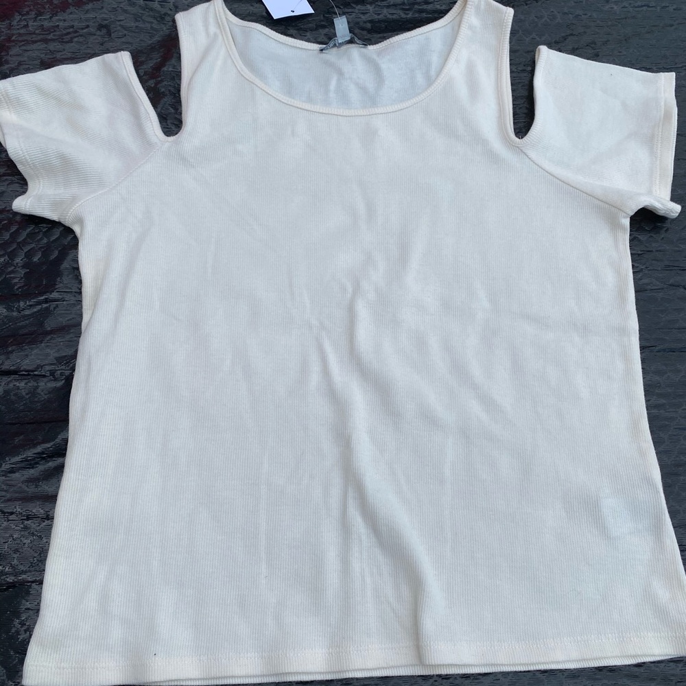 Cream Crop TShirt